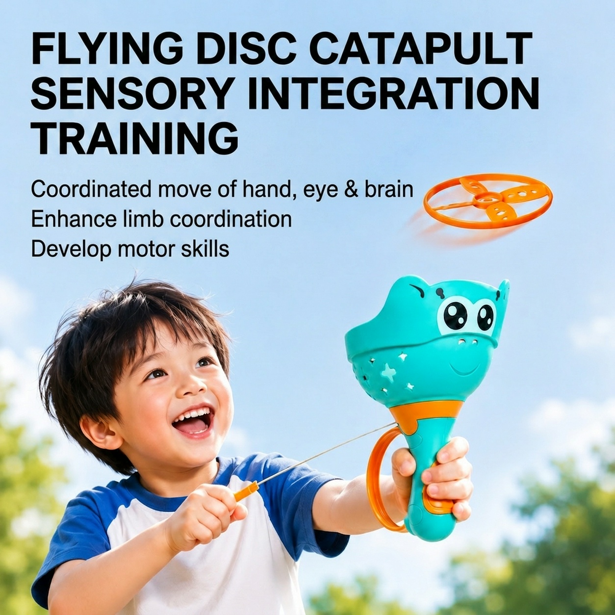Catapult Launcher Toy - Brinquedo Lançador de Disco Voador Mquduo