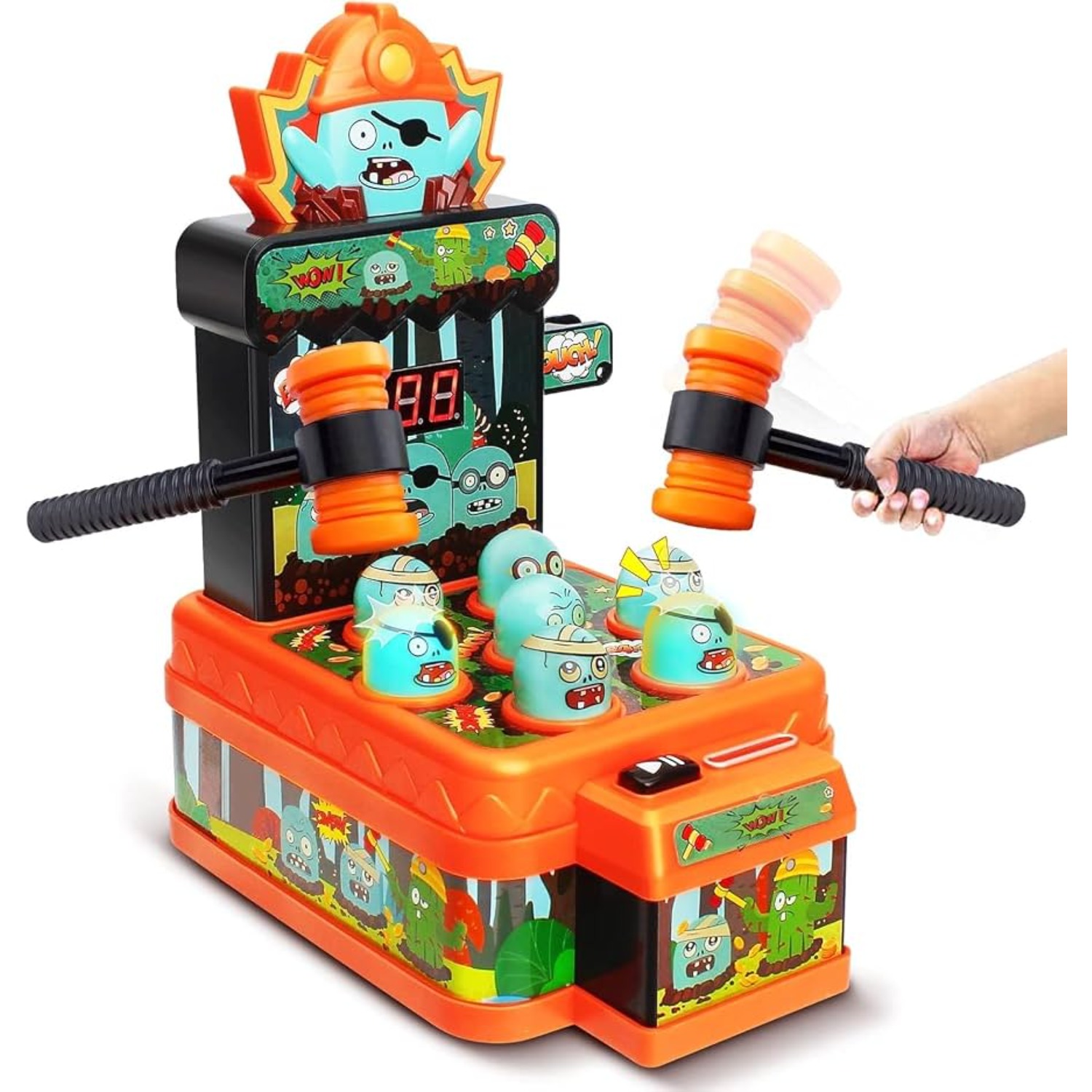 Kids Zombie Toys - Brinquedos de Jogo de Martelar Zumbis