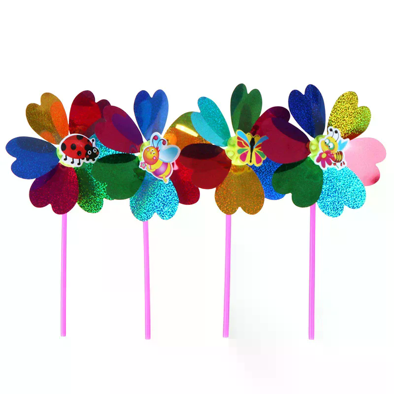 Kids Yard Toys - Catavento Colorido com Lantejoulas para Decoração