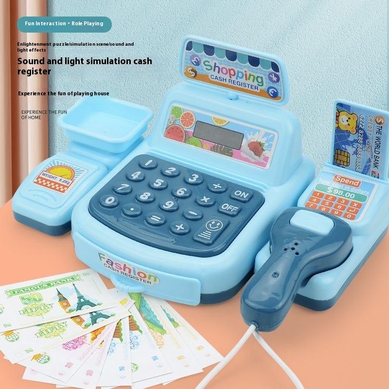 Toy Cash Register - 【Novo】1 Conjunto de Brinquedos de Simulação