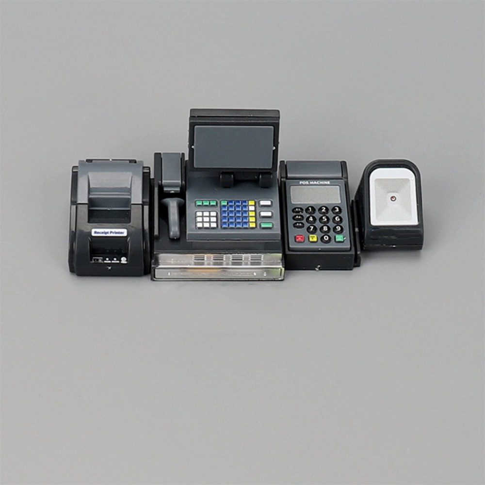 Toy Cash Register - Mini Caixa Registradora DIY Preta e