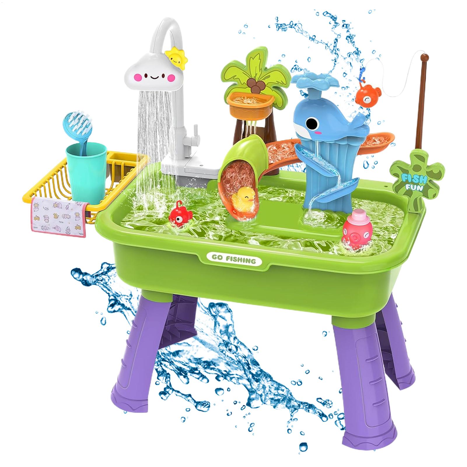 Kids Toys Kitchen Set - Pia Elétrica de Brincar para Crianças
