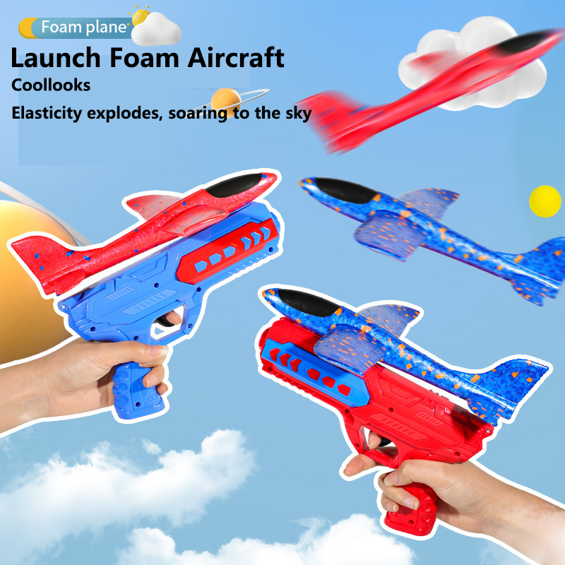 Catapult Launcher Toy - Brinquedo Lançador de Aviões de Espuma