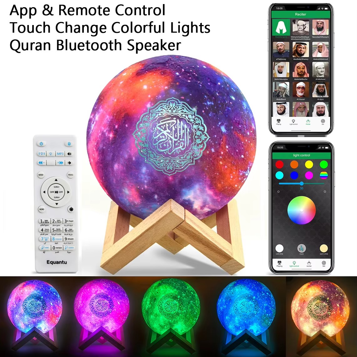 Kids Quran Toys - Caixa de Som Bluetooth Islâmica Árabe