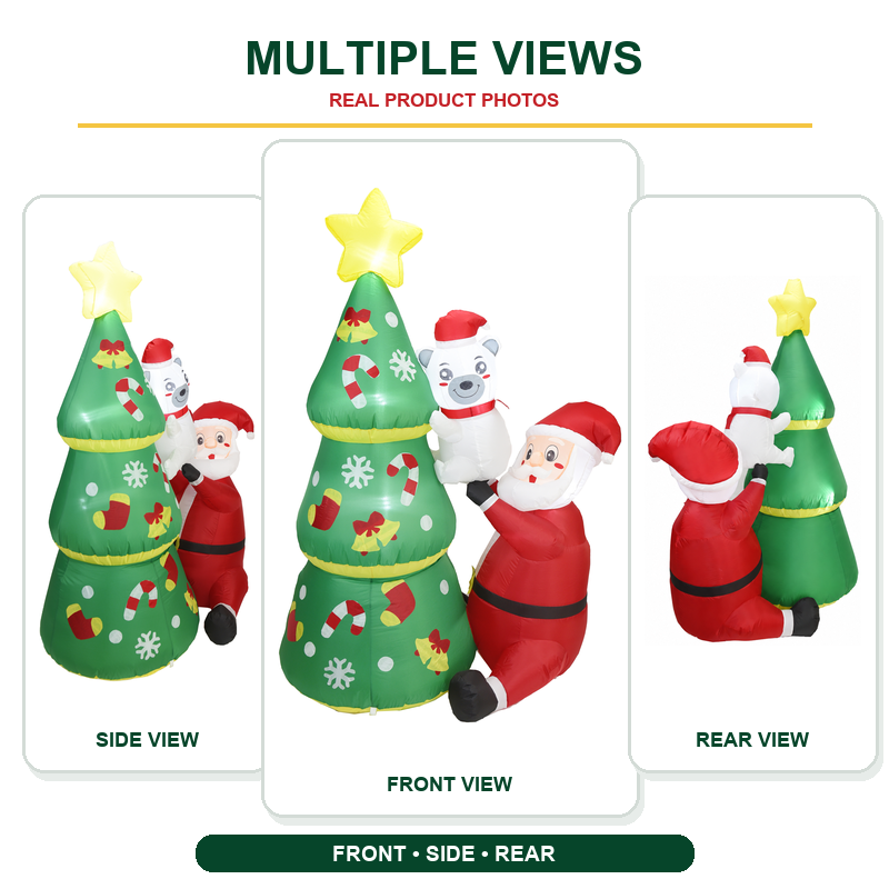 Papai Noel inflável de 1,80m p - Kids Yard Toys avaliação e preço