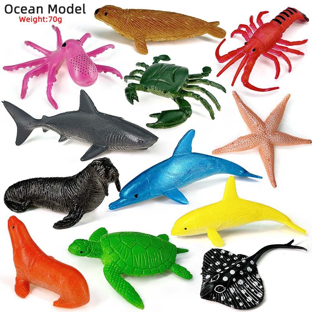 12 pçs oceano vida marinha con - Kids Toys 3 Year Old avaliação e preço
