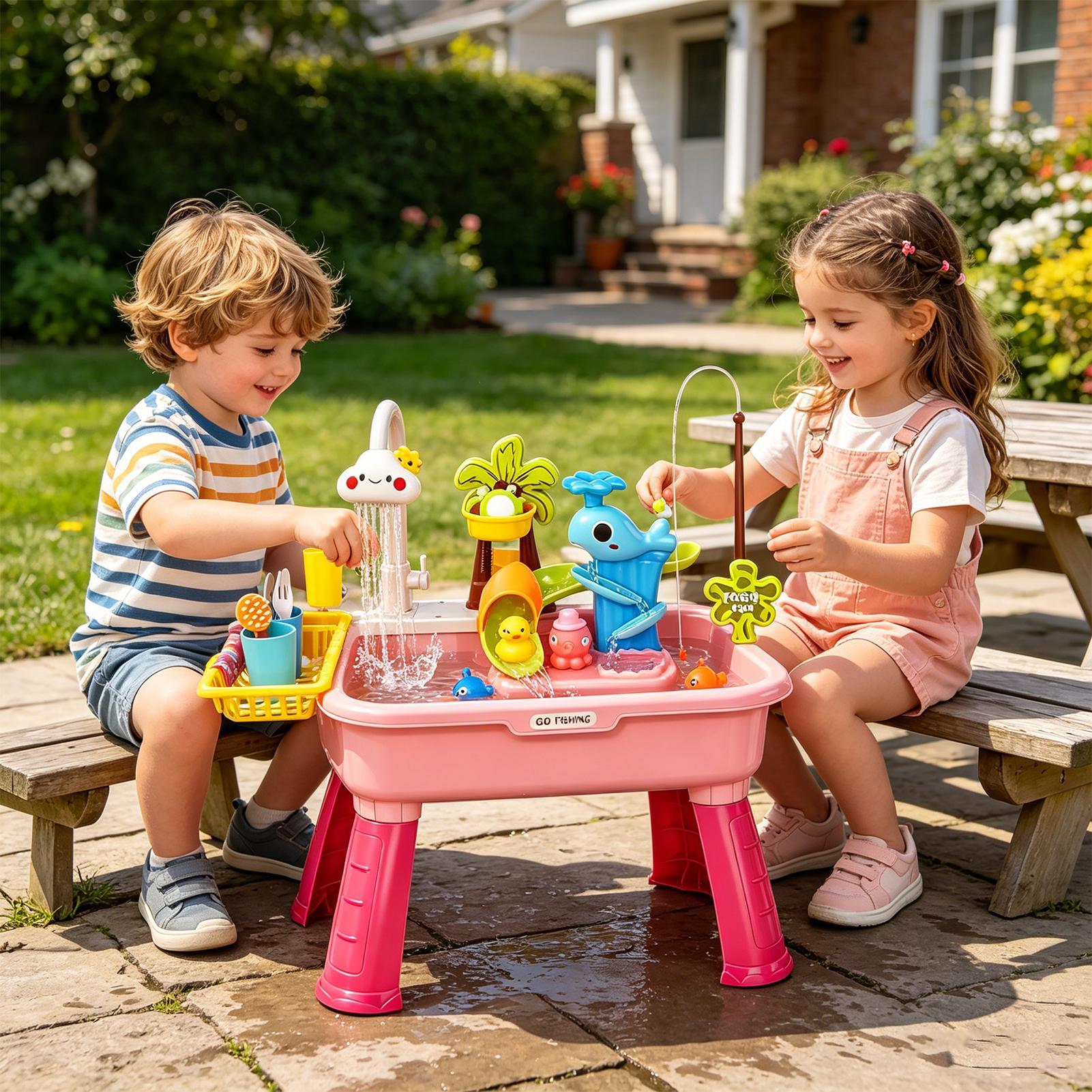 Pia Elétrica de Brincar para C - Kids Toys Kitchen Set avaliação e preço