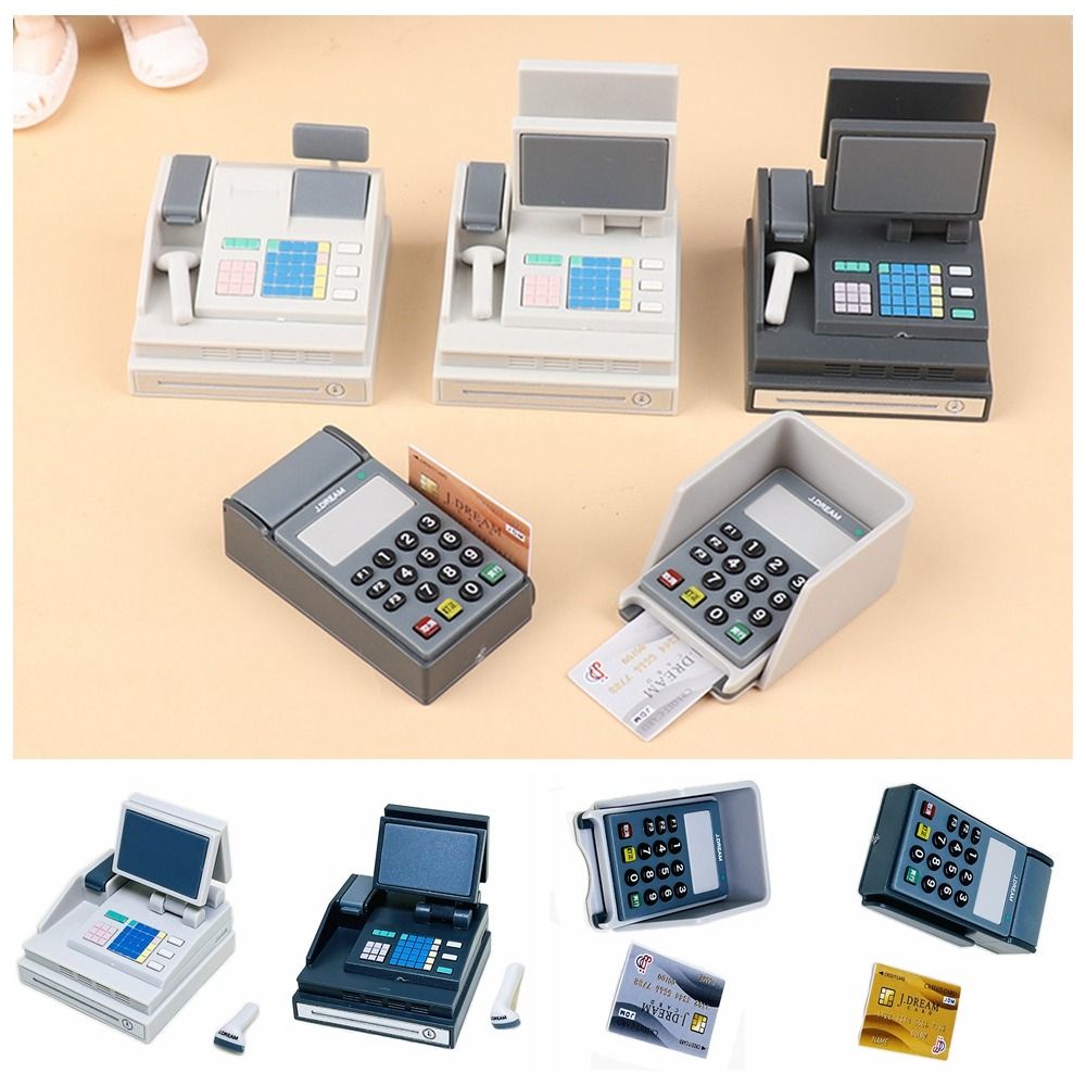 Diy casa de bonecas pos máquin - Toy Cash Register avaliação e preço